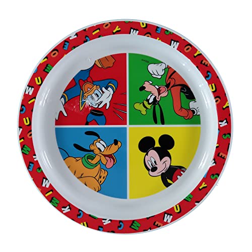 Mickey Mouse 3pc PP Dinner Set in Open Box (Plate, Bowl and Cup)