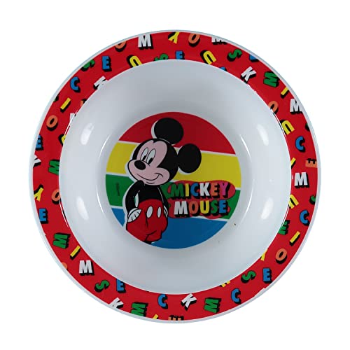 Mickey Mouse 3pc PP Dinner Set in Open Box (Plate, Bowl and Cup)