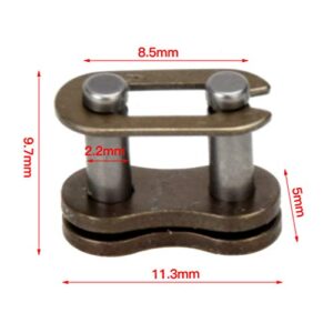 HIAORS 25H Chain Spare Master Link for 2 Stroke 33cc 43cc 47cc 49cc Gas E Scooter Mini Moto Kids ATV Quad 4 Wheeler Dirt Pocket Bike 5pcs