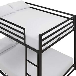 DHP Mabel Full Over Full Metal Bunk Bed in Black