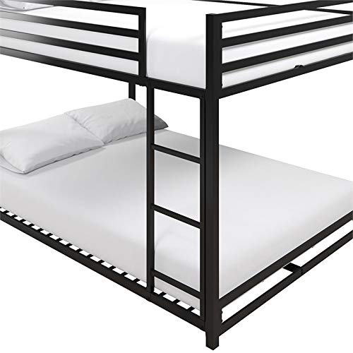 DHP Mabel Full Over Full Metal Bunk Bed in Black