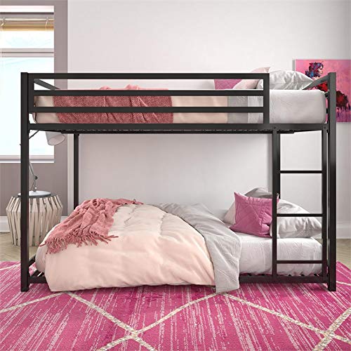 DHP Mabel Full Over Full Metal Bunk Bed in Black