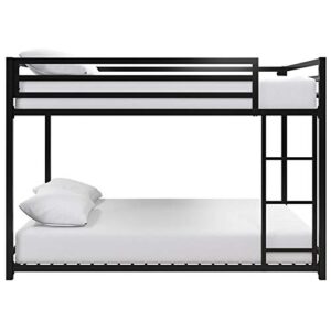 DHP Mabel Full Over Full Metal Bunk Bed in Black