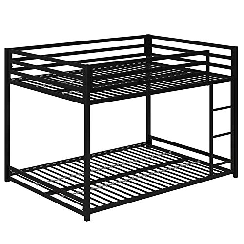 DHP Mabel Full Over Full Metal Bunk Bed in Black