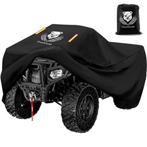 clawscover 95 inch atv quad covers waterproof outdoor heavy duty fadeless 420d oxford cloth 4 wheelers atv accessories windproof all weather protection for polaris can am kawasaki honda yamaha suzuki