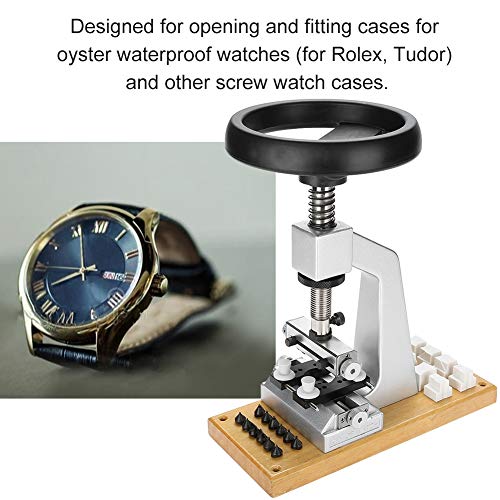 𝐂𝐡𝐫𝐢𝐬𝐭𝐦𝐚𝐬 𝐆𝐢𝐟𝐭 5700 Bench Watch Case Opener Wristwatch Tool Back Opener with 6 Dies For Rolex