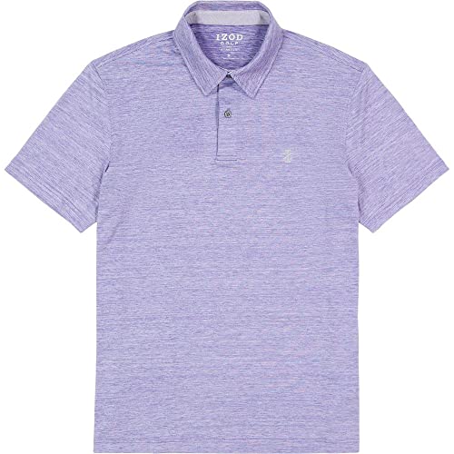 IZOD Men's Golf Title Holder Short Sleeve Polo Ultra Violet Medium