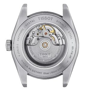 Tissot mens Gentleman Stainless Steel Dress Watch Grey T1274071104100