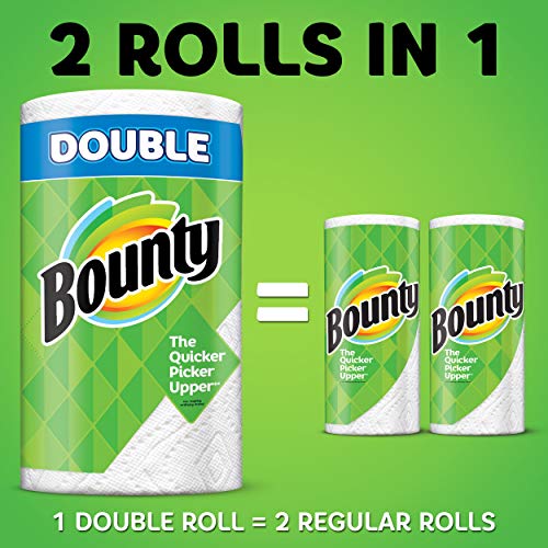 Bounty Select-A-Size Paper Towels, White, 4 Double Rolls = 8 Regular Rolls, 4Count (Pack Of 4)