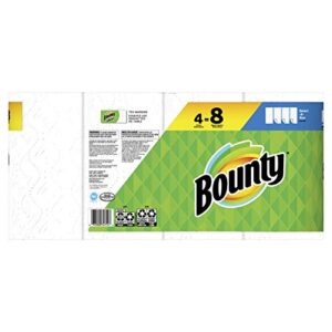 Bounty Select-A-Size Paper Towels, White, 4 Double Rolls = 8 Regular Rolls, 4Count (Pack Of 4)