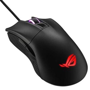 ASUS Optical Gaming Mouse - ROG Gladius II Core | Ergonomic Right-hand Grip | Lightweight PC Gaming Mouse | 6200 DPI Optical Sensor | Omron Switches | 6 Buttons | Aura Sync RGB Lighting