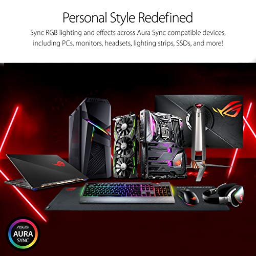 ASUS Optical Gaming Mouse - ROG Gladius II Core | Ergonomic Right-hand Grip | Lightweight PC Gaming Mouse | 6200 DPI Optical Sensor | Omron Switches | 6 Buttons | Aura Sync RGB Lighting