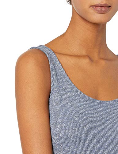 Amazon Essentials Women's Cozy Knit Rib Sleeveless Tiered Maxi Dress (Previously Daily Ritual), Blue Marl, X-Small