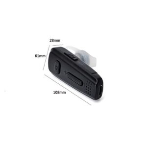 HYS Bluetooth Earpiece Headset with PTT MIC for Motorola BRP40 CP200 CP200D CP185 CLS1410 CLS1110 DTR650 RDU2020 RDU4100 RDU4160D RDU2080D Yaesu FT-4XR FT-4VR FT-65R FT-25R Handheld Walkie-Talkie