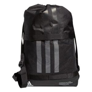adidas amplifier ii blocked sackpack, black/white, one size