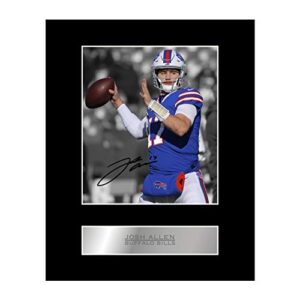 iconic pics josh allen print signed mounted photo display #01 printed autograph picture print
