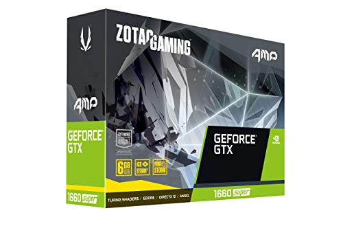 ZOTAC Gaming GeForce GTX 1660 Super amp 6GB GDDR6 192-bit Gaming Graphics Card, Super Compact, Ice Storm 2.0 Cooling, Wraparound Metal Back plate - Zt-T16620D-10M