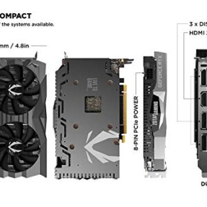 ZOTAC Gaming GeForce GTX 1660 Super amp 6GB GDDR6 192-bit Gaming Graphics Card, Super Compact, Ice Storm 2.0 Cooling, Wraparound Metal Back plate - Zt-T16620D-10M