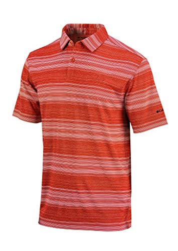 Columbia Golf Men's Omni-Wick Slide Polo (Large, State Orange)