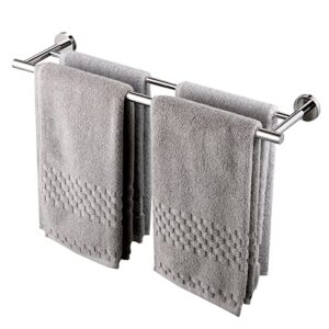 kes 23.6-inch double towel bar sus304 stainless steel bathroom kitchen towel holder dual towel rail rustproof wall mount polished finish, a2001s60