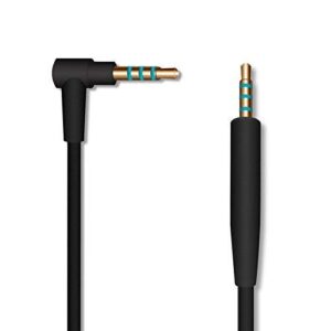 Earla Tec Replacement Audio Cable Cord Extension Wire for Bose QuietComfort QC25 QC35 Headphones with in line Mic Volume Control (Black)