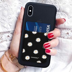 Vandel Pocket – Designer Stick-On Fabric Phone Wallet for Women and Men, Cute Credit Card Holder for Back of Phone and iPhone Case, Stretchy Fabric Adhesive Sleeve for All iPhones and Androids