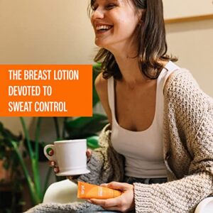 Carpe No-Sweat Breast (Pack of 2) - Helps Keep Your Breasts and Skin Folds Dry - Sweat Absorbing Lotion - Helps Control Under Breast Sweat - Great For Chafing and Stain Prevention