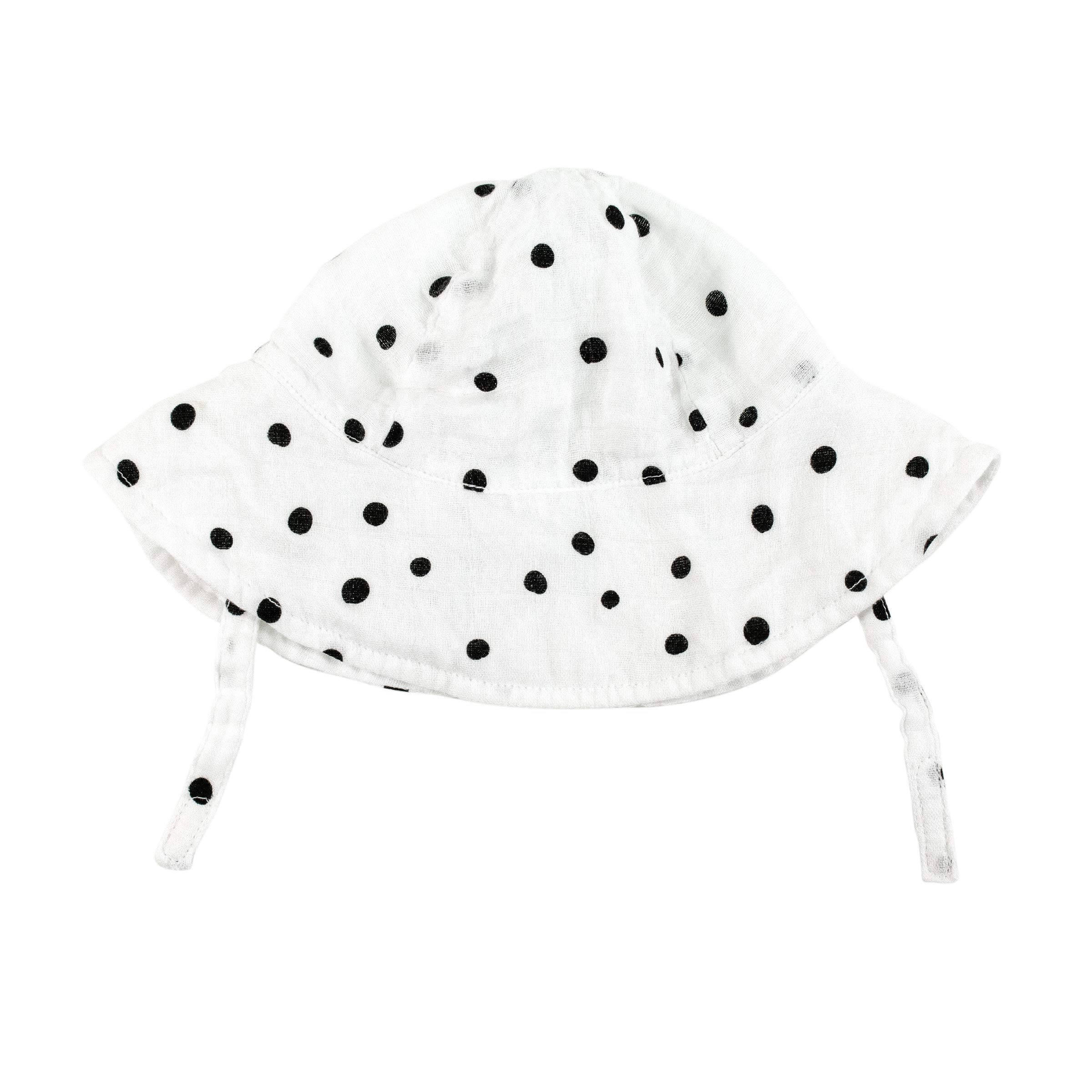 Bebe au Lait Oh-So-Soft Muslin Sun Hat - Dottie