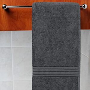 Utopia Towels 6 Piece Premium Hand Towels Set, (16 x 28 inches) 100% Ring Spun Cotton, Lightweight and Highly Absorbent Towels for Bathroom, Travel, Camp, Hotel, and Spa (Grey)