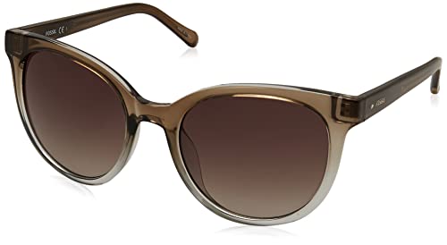 Fossil Women's Female Sunglass Style FOS 3094/S Rectangular, Nude, 51mm, 19mm