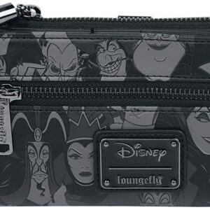 Loungefly Disney Villains Debossed All Around Faux Leather Zip Wallet (one size, Multi)