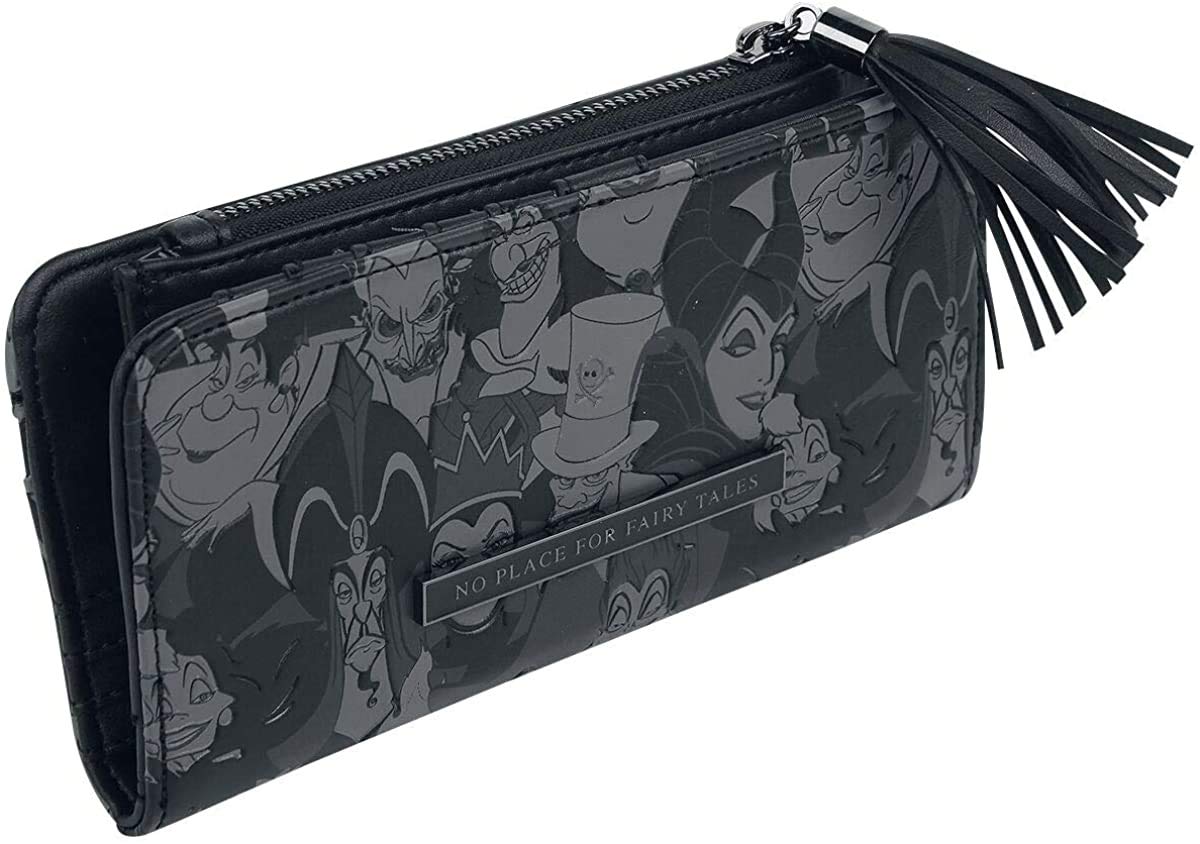 Loungefly Disney Villains Debossed All Around Faux Leather Zip Wallet (one size, Multi)