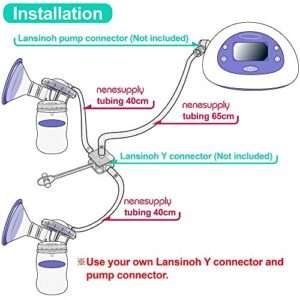 Nenesupply Tubing Compatible with Lansinoh Breast Pump. Not Original Lansinoh Pump Parts Replace Lansinoh Tubing. Use on Lansinoh Signature Pro and Lansinoh Smartpump (Tubing)