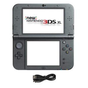 new nintendo 3ds xl black handheld console and ac adapter. (renewed)