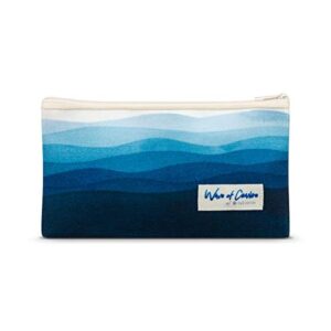 waves of change insulated recycled plastic, snack pouch-set of 2