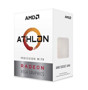 amd athlon 3000g 2-core, 4-thread unlocked desktop processor with radeon graphics