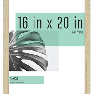 MCS Studio Gallery Frame, Natural Woodgrain, 16 x 20 in, Single