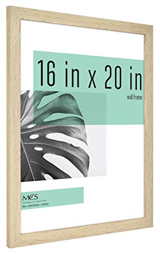 MCS Studio Gallery Frame, Natural Woodgrain, 16 x 20 in, Single