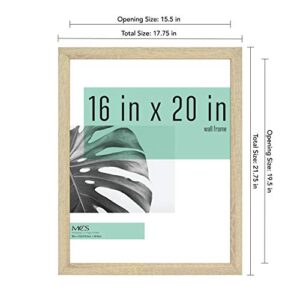 MCS Studio Gallery Frame, Natural Woodgrain, 16 x 20 in, Single