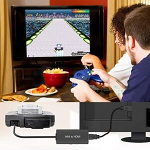 Y.D.F N64 to HDMI Converter Adapter Support 16:9/4:3 Conversion, HDMI Link Cable for N64 /SNES/NGC/SFC（Plug and Play）