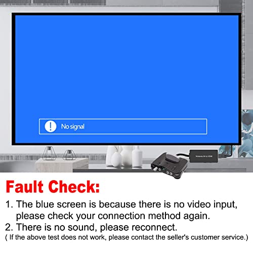 Y.D.F N64 to HDMI Converter Adapter Support 16:9/4:3 Conversion, HDMI Link Cable for N64 /SNES/NGC/SFC（Plug and Play）