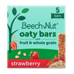 beech-nut baby & toddler fruity oat bars, strawberry, 0.78 ounce bars (pack of 5)