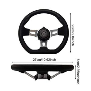 Off-Road Kart Steering Wheel 270mm 3 Spokes Vehicle PU Foam Interior Steering Wheel For Go Kart