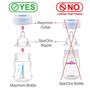 Maymom Pump Parts Compatible with Ameda MYA/Ameda MYA Pro Breastpump 24mm Flange Valve Tube Bottle Backflow Protector, Not Original Ameda MYA Breast Pump Accessories Replacement for Ameda MYA Bottle