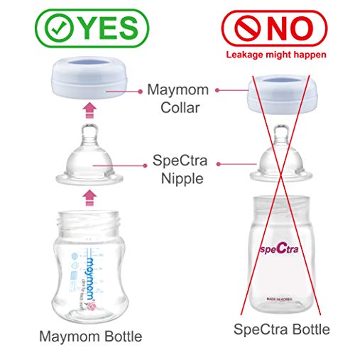 Maymom Pump Parts Compatible with Ameda MYA/Ameda MYA Pro Breastpump 24mm Flange Valve Tube Bottle Backflow Protector, Not Original Ameda MYA Breast Pump Accessories Replacement for Ameda MYA Bottle