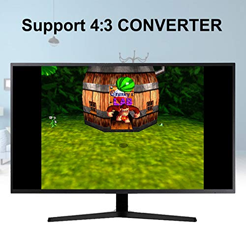 ZUZONG HDMI Cable for N64, Support 16:9/4:3 Conversion, N64 to HDMI Converter, Composite with N64/GameCube/SNES