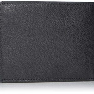 TUMI Nassau Double Billfold Wallet - Leather Wallet for Men with ID Window and 4 Card Pockets - Men's Wallet, Card Cases, and Money Organizers - RFID Protected Wallet - Textured Black