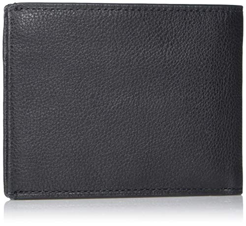 TUMI Nassau Double Billfold Wallet - Leather Wallet for Men with ID Window and 4 Card Pockets - Men's Wallet, Card Cases, and Money Organizers - RFID Protected Wallet - Textured Black