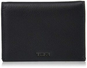 tumi - nassau folding card case wallet for men - black texture