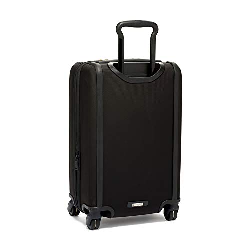 TUMI Alpha 3 International Dual Access 4-Wheeled Carry-On Luggage - With Built-In USB Port and Integrated TSA Lock - 22-Inch Rolling Suitcase for Men and Women - Black/Gold